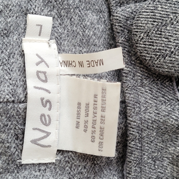 Vintage - Neslay Gray Tweed Short Jacket , Size L, VTG, EUC - Picture 10 of 15